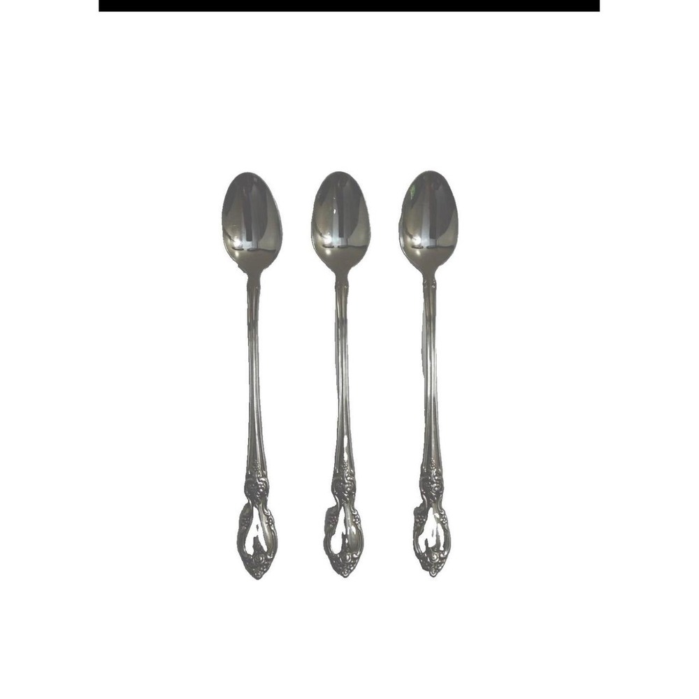 Oneida Community Viola-Viola Iced Tea Spoons 7.25" VTG